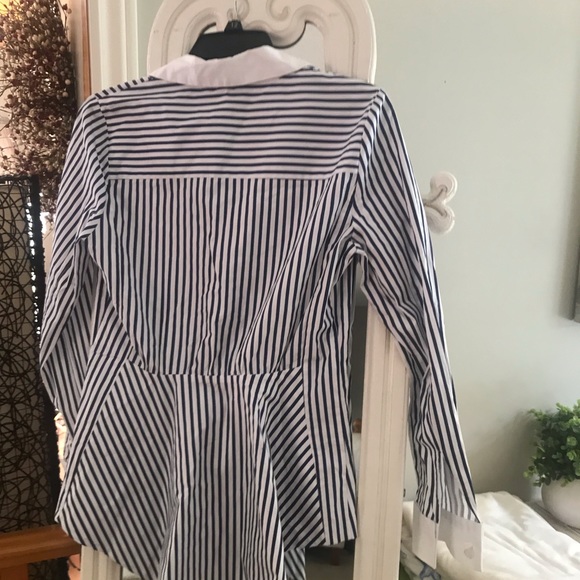 Katherine Barclay pinstriped blouse - Picture 1 of 2